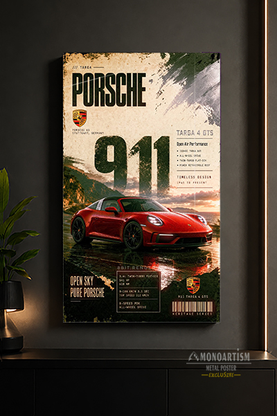 porche-911-metal-poster