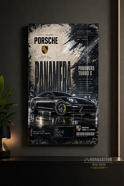 porsche-panamera-metal-poster