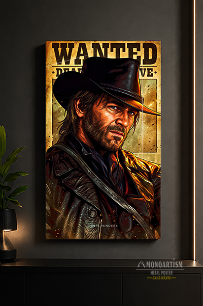 red-dead-redemption-game-wanted-metal-poster