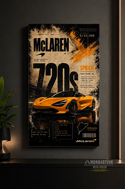 mclaren-720s-metal-poster