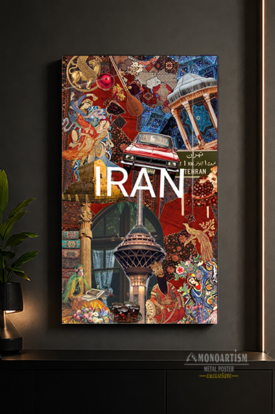iran-tehran-metal-poster