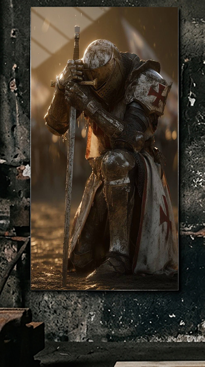 chevalier-alone-v9-metal-poster