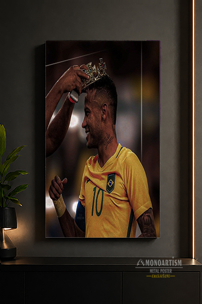 neymar-footballer-metal-poster